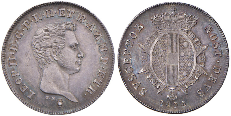 FIRENZE Leopoldo II (1824-1859) Paolo 1838 - MIR 456/3 (indicato R/3) AG (g 2,76...