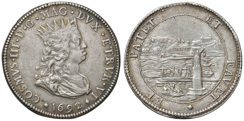 LIVORNO Cosimo III (1670-1723) Tollero 1692 - MIR 64/9 AG (g 27,08) R
BB+/SPL