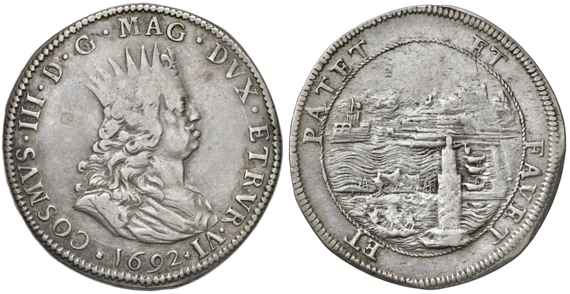 LIVORNO Cosimo III (1670-1723) Tollero 1692 - MIR 64/9 AG (g 26,90) R
BB