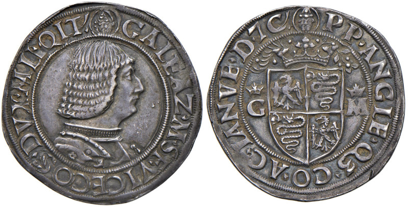 MILANO Galeazzo Maria Sforza (1468-1476) Mezzo testone - MIR 202/3 AG (g 5,01) R...