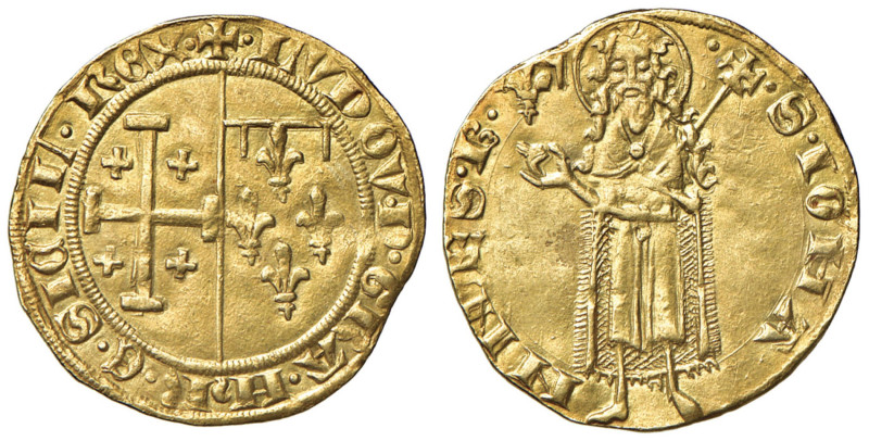 NAPOLI Ludovico II d'Angiò (1389-1399) Fiorino di Provenza - MIR 45 AU (g 2,80) ...