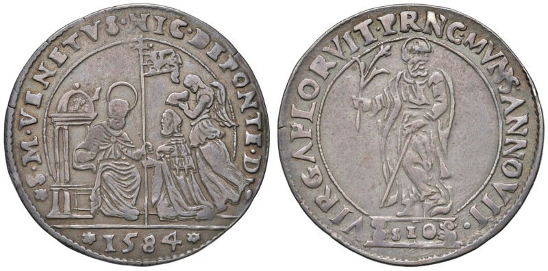 VENEZIA Nicolò da Ponte (1578-1585) Osella 1584 Anno VII - Pao. 67 AG (g 9,53) R...