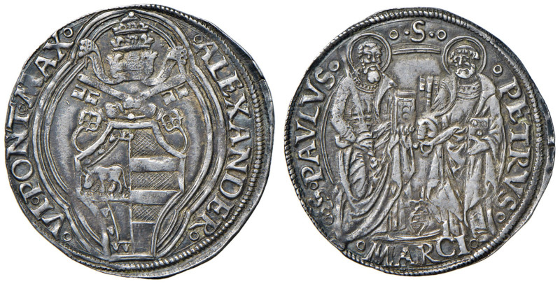 Alessandro VI (1492-1503) Ancona - Grosso - Munt. 23 AG (g 3,30)
BB+/qSPL