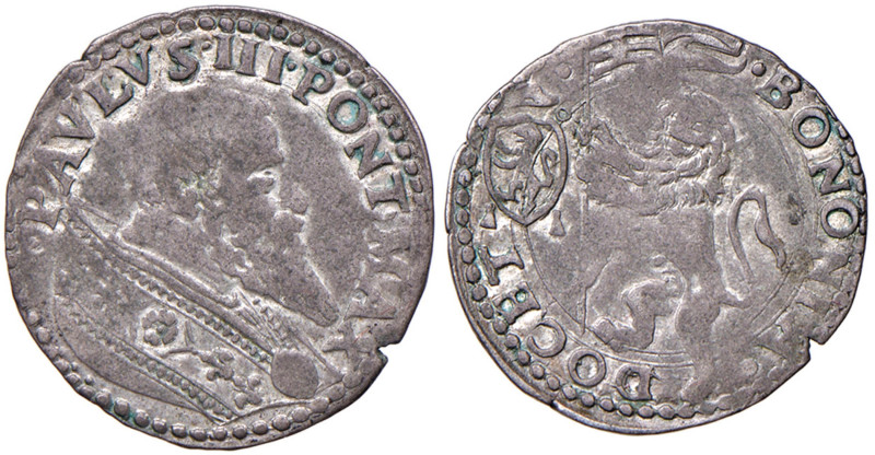 Paolo III (1534-1549) Bologna - Doppio bolognino - Munt. 116 MI (g 2,10) R
BB/q...