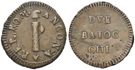 Repubblica romana (1798-1799) Ancona - 2 Baiocchi - Bruni 1 CU (g 22,11) R 
BB/BB+