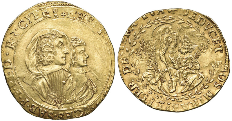 Francesco Giacinto (reggenza della madre, 1637-1638) Quadrupla - MIR 831 (indica...