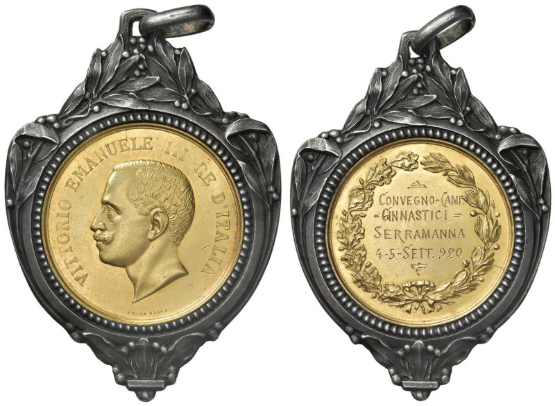 MEDAGLIE DEI SAVOIA Vittorio Emanuele III Re d'Italia (1900-1946) Medaglia 1920 ...