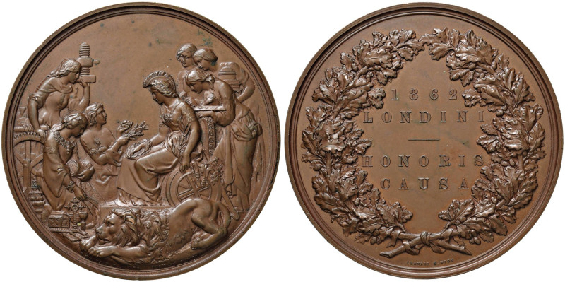 INGHILTERRA Medaglia 1862 Per l'Esposizione Universale di Londra, HONORIS CAUSA....
