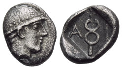 Thrace, Ainos Diobol circa 464-460