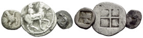 Mysia, Cyzicus Lot of 3 silver fractions V-IV century