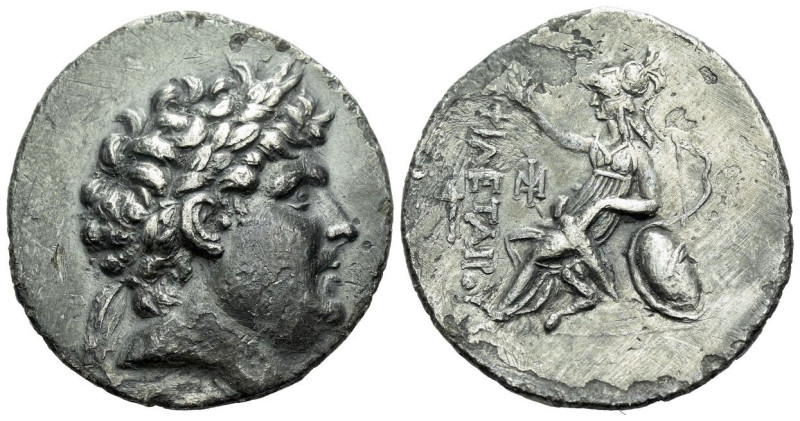 Kingdom of Pergamum, Eumenes II, 197-158 Pergamum Tetradrachm in the name of Phi...