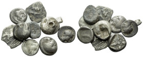 Asia Minor, Large lot of 10 silver fractions