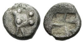 Caria, Uncertain mint Hemiobol circa VI century BC - Ex Numismatik Naumann sale 46, 2016, 88 (listed as Macedon, Mende).