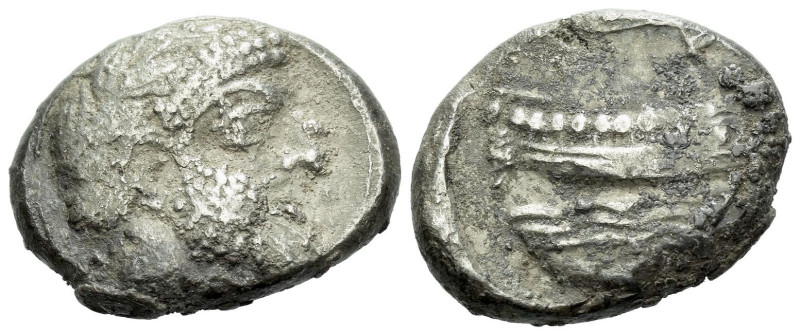 Phoenicia, Uncertain king Aradus Stater circa 350-332, AR 22.00 mm., 9.97 g.
He...