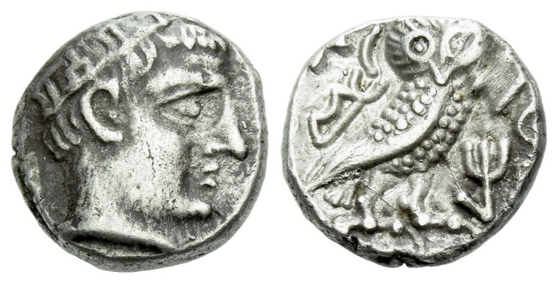 Arabia, Southern. Qataban Hemidrachm, imitating Athens circa III-II centuries BC...