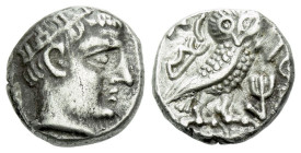 Arabia, Southern. Qataban Hemidrachm, imitating Athens circa III-II centuries BC