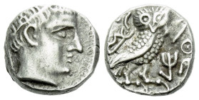 Arabia, Southern. Qataban Hemidrachm, imitating Athens circa III-II centuries BC