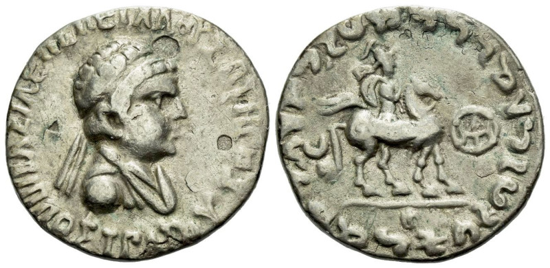 Bactria, Indo-Greek Kingdom, Hippostratos Soter Tetradrachm circa 65-55 BC, , 
...