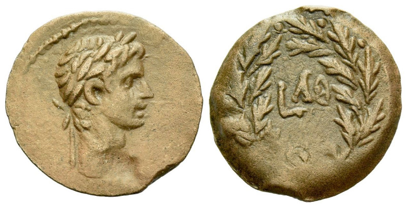 Egypt, Alexandria Octavian as Augustus, 27 BC – 14 AD Obol circa 9-10 (year 39),...