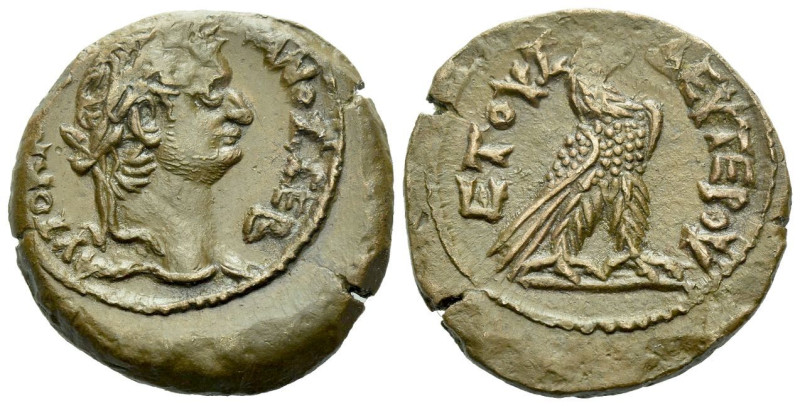 Egypt, Alexandria Domitian, 81-96 Diobol circa 82-83 (year 2), Æ 23.80 mm., 10.4...