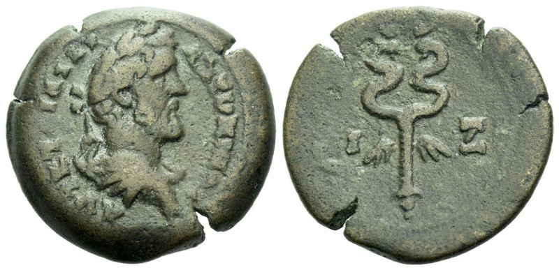 Egypt, Alexandria. Dattari. Antoninus Pius, 138-161 Diobol circa 153-154 (year 1...