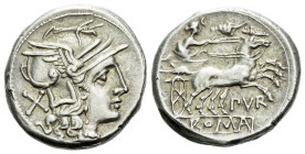 Furius Purpurio. Denarius circa 169-158