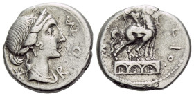 Man. Aemilius Lepidus. Denarius 114 or 113