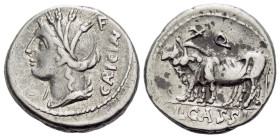 L. Cassius Caecianus. Denarius circa 102