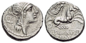 D. Iunius Silanus L.f. Denarius circa 91