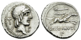 L. Piso Frugi Denarius circa 90