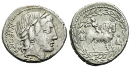 Mn. Fonteius C.f,. Denarius circa 85