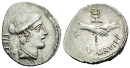 D. Iunius Brutus Albinus. Denarius circa 48