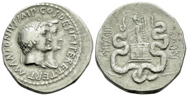 Marcus Antonius and Octavia Cistophoric tetradrachm circa 39