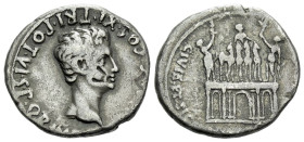 Octavian as Augustus, 27 BC – 14 AD Denarius Colonia Patricia (?) circa 18-16