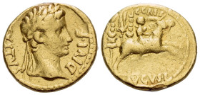 Octavian as Augustus, 27 BC – 14 AD Aureus Lugdunum 8 BC - From the collection of a Mentor.