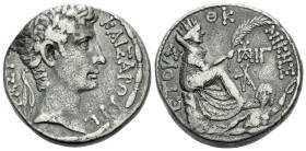 Octavian as Augustus, 27 BC – 14 AD Tetradrachm 2 BC - From the collection of a Mentor.