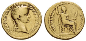 Tiberius, 14-37 Aureus Lugdunum 14-37 - From the collection of a Mentor.