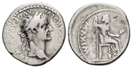 Tiberius, 14-37 Denarius Lugdunum circa 14-37