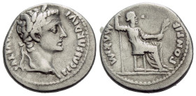 Tiberius, 14-37 Denarius Lugdunum circa 14-37