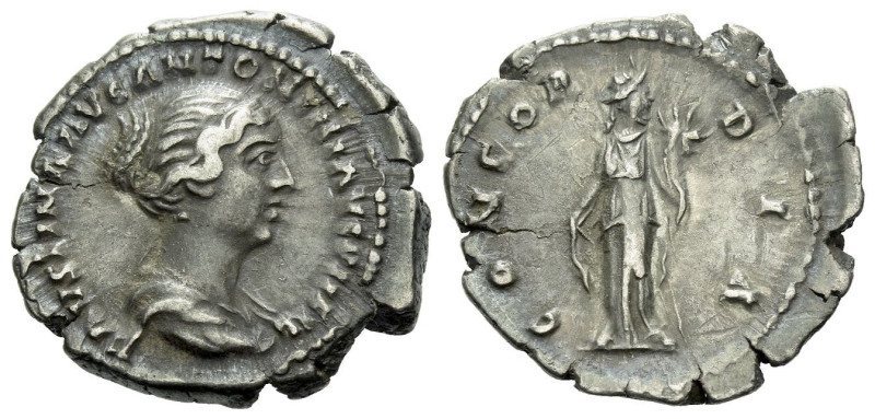 Faustina junior, daughter of Antoninus Pius and wife of Marcus Aurelius Denarius...