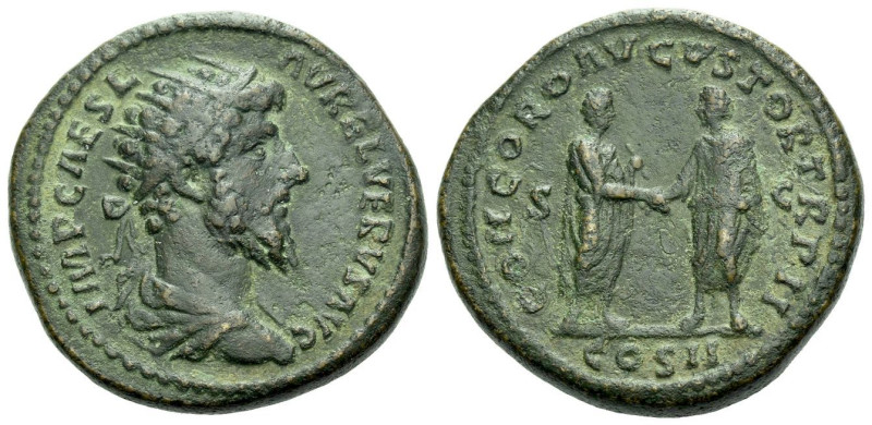 Lucius Verus, 161-169 Dupondius Rome circa 161-162, Æ 27.00 mm., 16.05 g.
Radia...