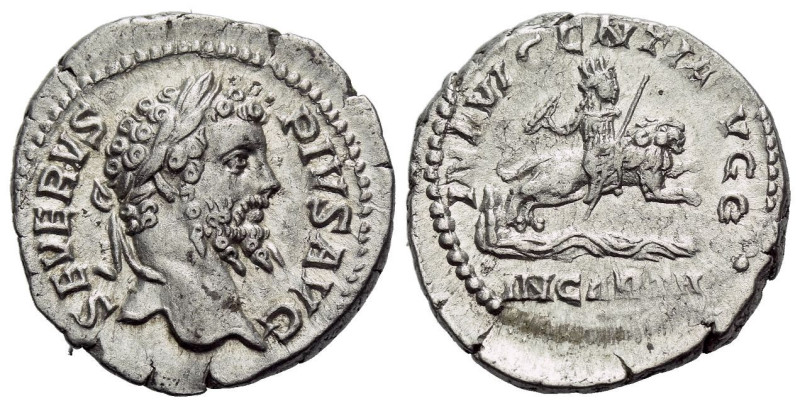Septimius Severus, 193-211 Denarius Rome circa 202-210, AR 19.00 mm., 3.54 g.
L...