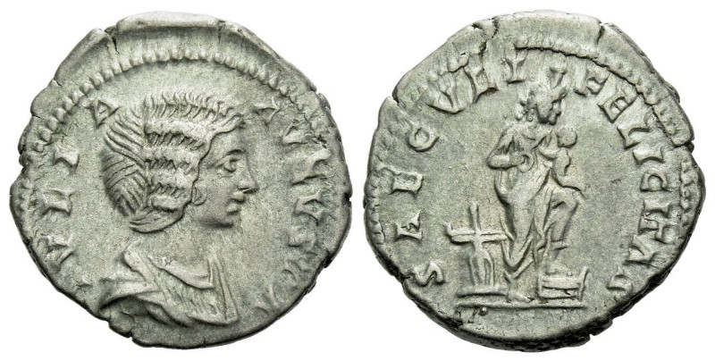 Julia Domna, wife of Septimius Severus Denarius Rome circa 196-211, AR 19.00 mm....