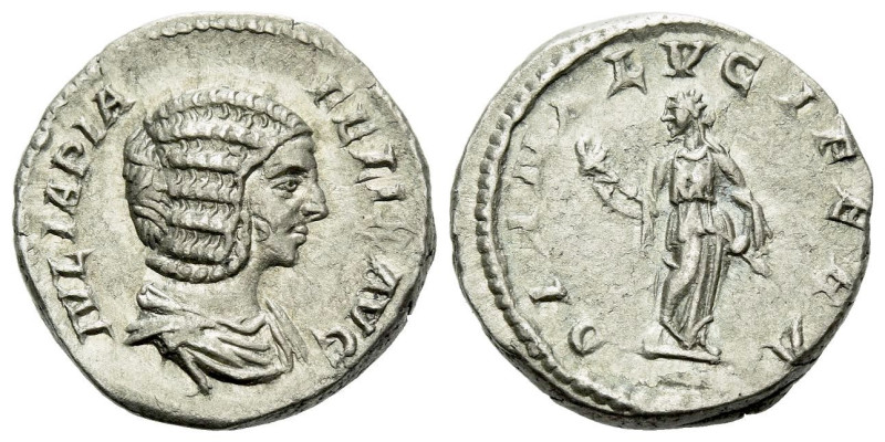 Julia Domna, wife of Septimius Severus Denarius Rome circa 211-217, AR 17.00 mm....