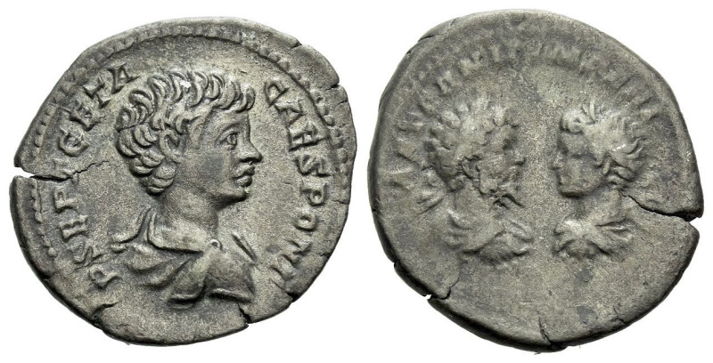 Geta caesar, 198 – 209 Denarius Rome circa 200-202, AR 19.00 mm., 2.81 g.
P SEP...