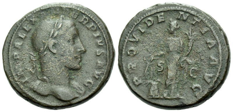 Severus Alexander, 222-235 As Rome circa 232, Æ 26.00 mm., 12.25 g.
Laureate bu...