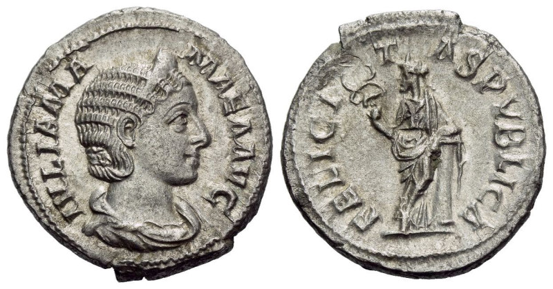 Julia Mamaea, mother of Severus Alexander Denarius Rome circa 222-235, AR 19.00 ...
