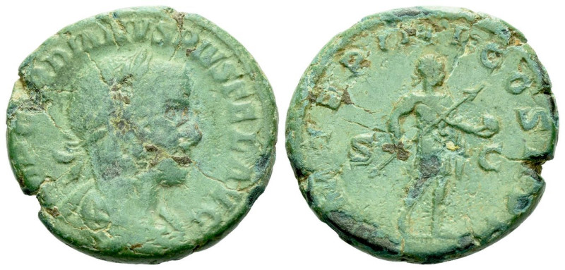 Gordian III, 238-244 As Rome circa 238-233, Æ 24.00 mm., 9.71 g.
Laureate, drap...