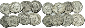 Philip I, 244-249 Lot of 8 Antoninianii III cent