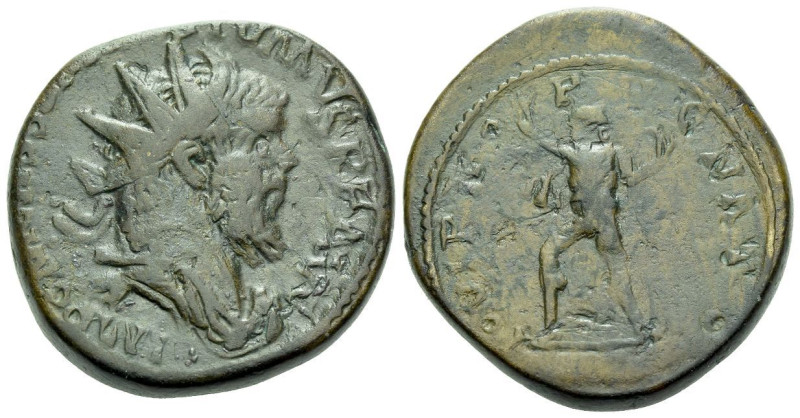 Postumus, 259-268 Sestertius Trier circa 261, Æ 30.00 mm., 24.97 g.
Radiate dra...